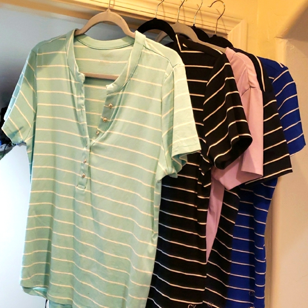 CK  Button-Up Tees - Set of 5